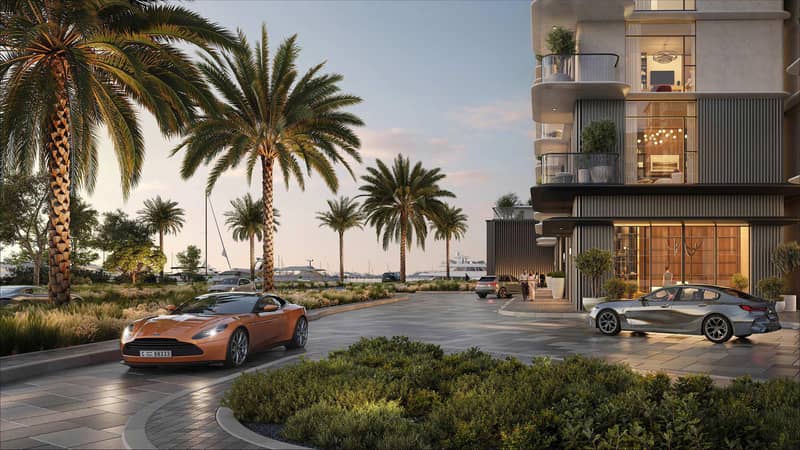 Новый комплекс таунхаусов Pier Point 1&2 с живописным видом, бассейном и зелеными зонами на первой линии у моря, Port Rashid, Дубай, ОАЭ — фото 9