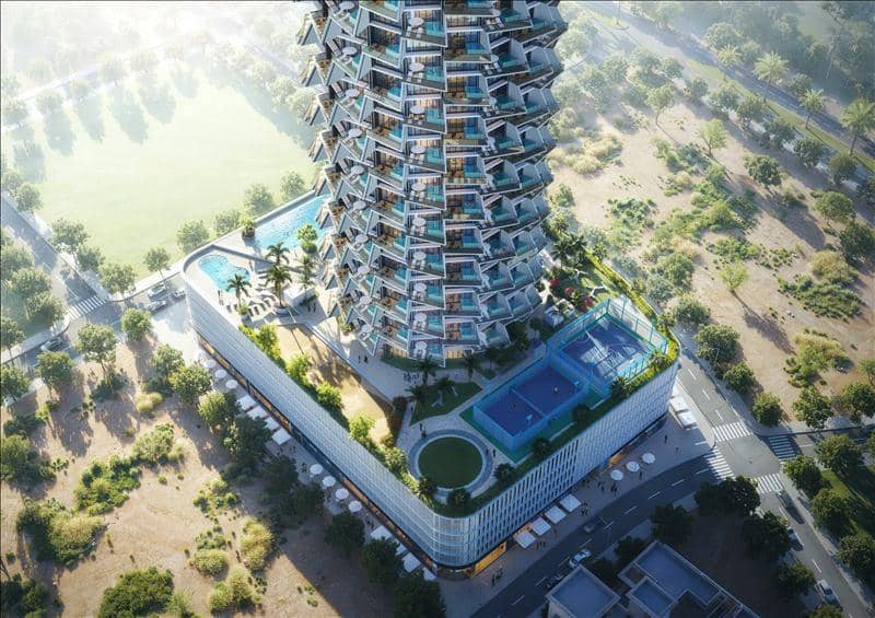Новая резиденция Grove с бассейнами, JVC, Дубай, ОАЭ — фото 18