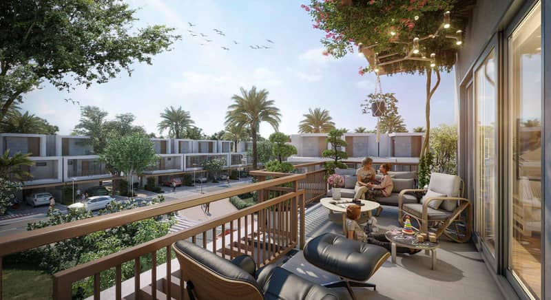 Townhouses in the new Violet 4 residence with a swimming pool, parks and a petting zoo in the Damac Hills 2 area, Dubai — photo 2