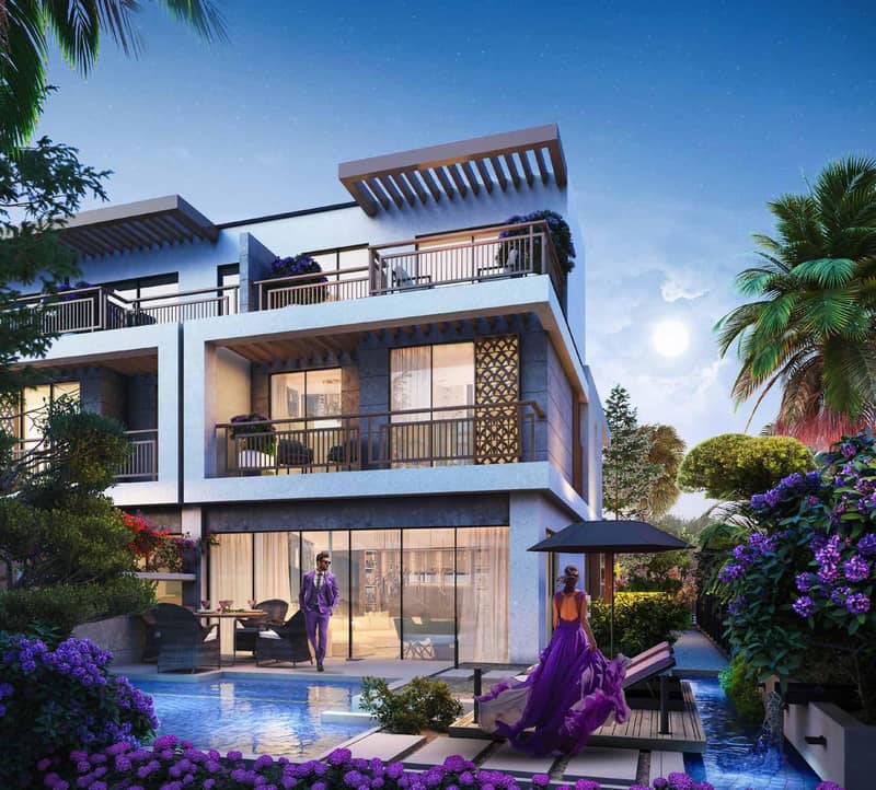 Townhouses in the new Violet 4 residence with a swimming pool, parks and a petting zoo in the Damac Hills 2 area, Dubai — photo 6