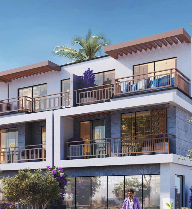 Townhouses in the new Violet 4 residence with a swimming pool, parks and a petting zoo in the Damac Hills 2 area, Dubai — photo 4