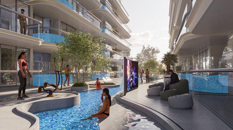 Новый комплекс апартаментов с собственными бассейнами Rome рядом с Downtown, Meydan District 11, Дубай, ОАЭ — фото 12