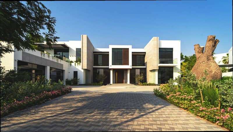 Furnished villa R9 Mansion with a swimming pool and a garden, Al Barari, Dubai, UAE — photo 17
