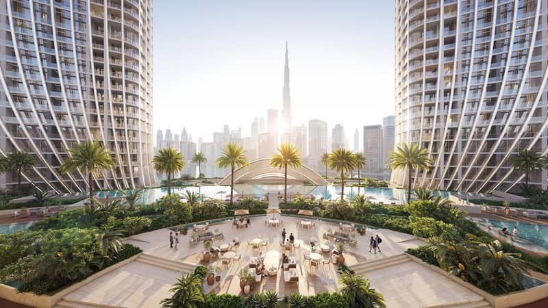 New residential complex Skyrise with a beach, swimming pool and a golf course close to Burj Khalifa, Business Bay, Dubai, UAE — photo 10