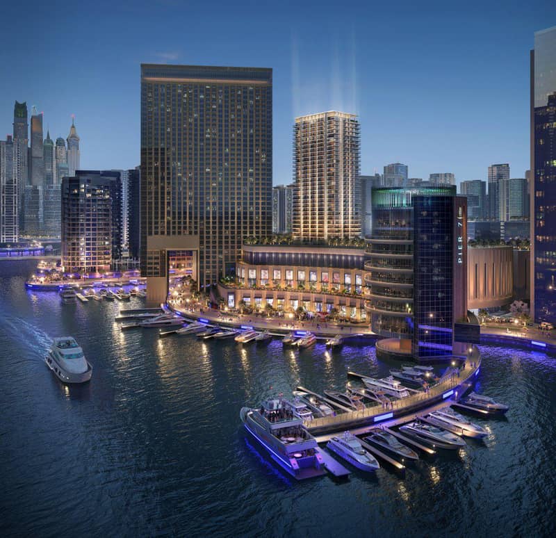 Апартаменты в новой резиденции Marina Cove с бассейном в 2 минутах от набережной в районе Dubai Marina, Дубай — фото 8