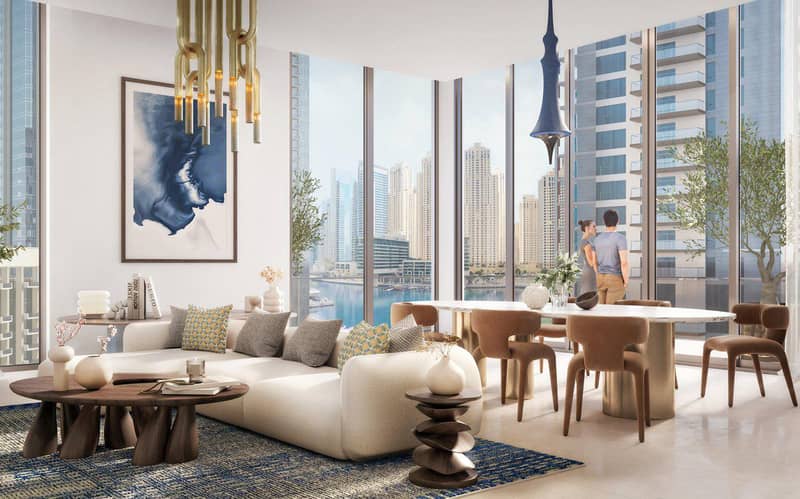 Апартаменты в новой резиденции Marina Cove с бассейном в 2 минутах от набережной в районе Dubai Marina, Дубай — фото 2