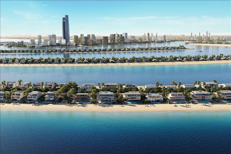 Новый комплекс Beach Villas с прямым выходом на пляж и водными спортивными объектами, Palm Jebel Ali, Дубай, ОАЭ — фото 16