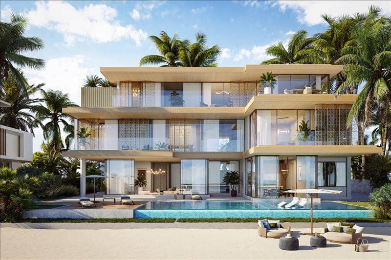 Новый комплекс Beach Villas с прямым выходом на пляж и водными спортивными объектами, Palm Jebel Ali, Дубай, ОАЭ — фото 3