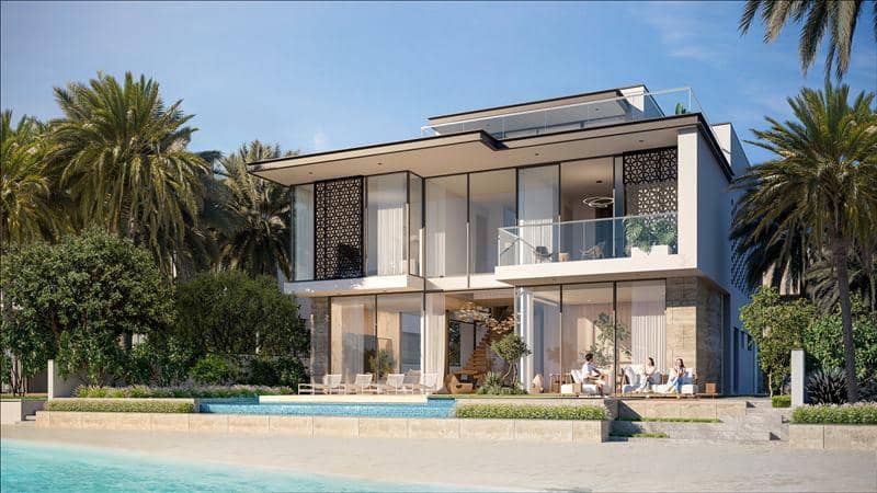 Новый комплекс Beach Villas с прямым выходом на пляж и водными спортивными объектами, Palm Jebel Ali, Дубай, ОАЭ — фото 3
