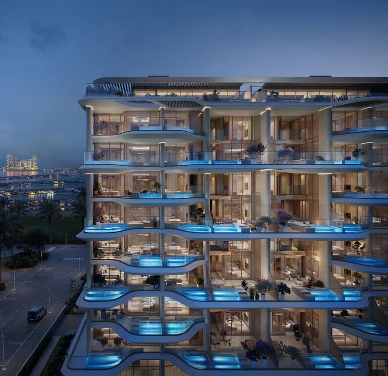 New Vitalia Palm Jumeirah Residences with a swimming pool, a gym and restaurants, Palm Jumeirah, Dubai, UAE — photo 22
