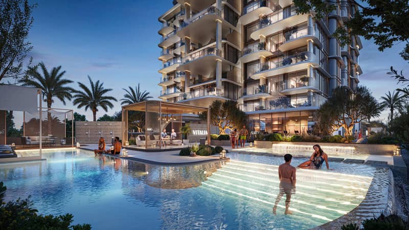 New Vitalia Palm Jumeirah Residences with a swimming pool, a gym and restaurants, Palm Jumeirah, Dubai, UAE — photo 21