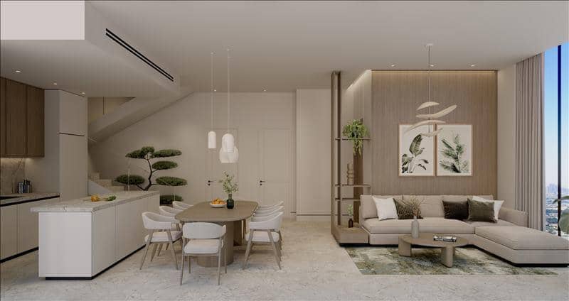 Новая резиденция Treppan Tower с бассейнами и зоной отдыха, JVT, Дубай, ОАЭ — фото 3