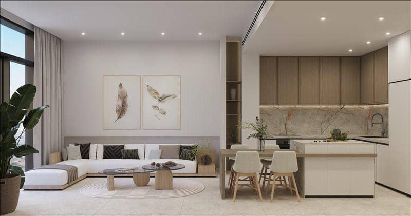Новая резиденция Treppan Tower с бассейнами и зоной отдыха, JVT, Дубай, ОАЭ — фото 2