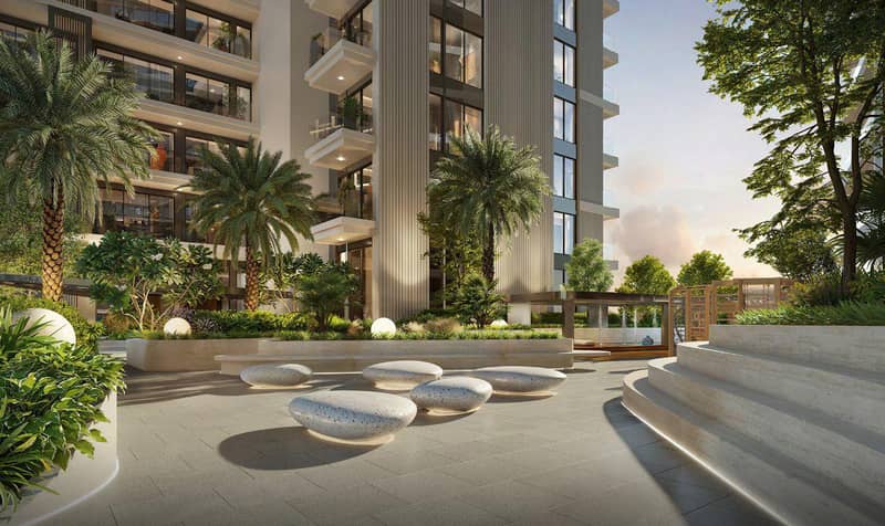 Новая резиденция Hillgate с бассейнами и детскими площадками, Dubai Silicon Oasis, ОАЭ — фото 9