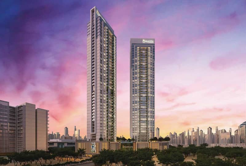 Новый комплекс меблированных апартаментов Maimoon Gardens с бассейном, водопадом и спортивными площадками, JVC, Дубай, ОАЭ — фото 2