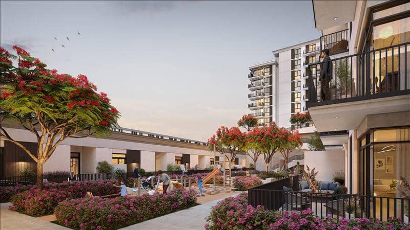 New Lexington Residence with a swimming pool and sports grounds, Townsquare, Dubai, UAE — photo 6