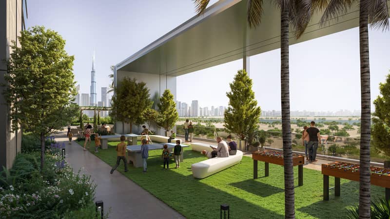 Новая резиденция Skyvue Volair с бассейном и спа рядом с Downtown Dubai и международным аэропортом, Sobha Hartland II, Дубай, ОАЭ — фото 17