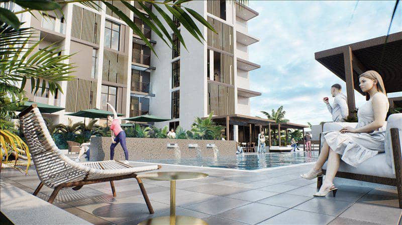Новая резиденция Aria Heights с бассейнами и ресторанами в престижном районе JVC, Дубай, ОАЭ — фото 15