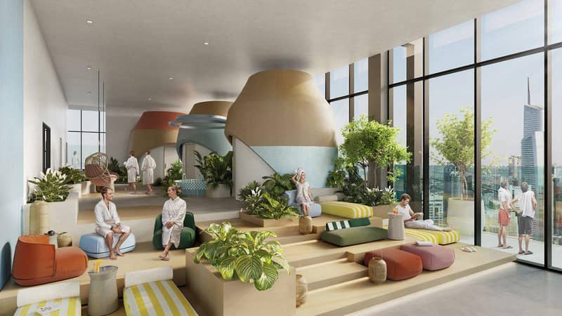 New residential complex Rove Dubai Marina with swimming pools, lounge and co-working areas in the heart of Dubai Marina, Dubai, UAE — photo 12