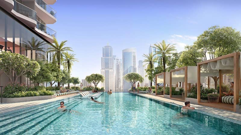 New residential complex Rove Dubai Marina with swimming pools, lounge and co-working areas in the heart of Dubai Marina, Dubai, UAE — photo 16