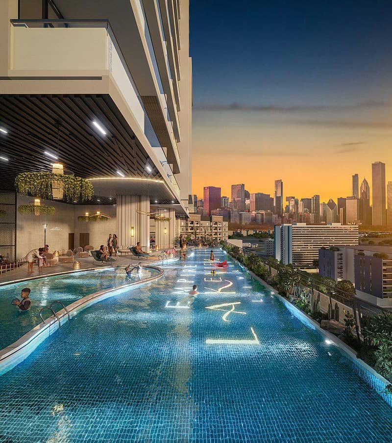 Новая резиденция Empire Lakeviews Liwan с бассейнами, полем для мини-гольфа и коворкингом в оживленном районе Liwan, Дубай, ОАЭ — фото 3