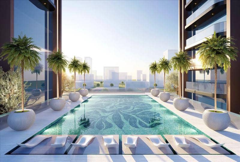 Новый комплекс меблированных апартаментов Guzel Tower с бассейном и спа, JVT, Дубай, ОАЭ — фото 7
