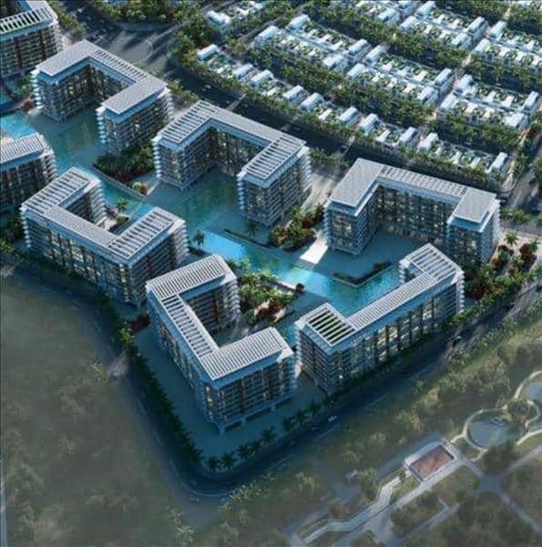 Новый жилой комплекс Damac Riverside Views с рестораном и спа-центром на воде, Dubailand, Дубай, ОАЭ — фото 3
