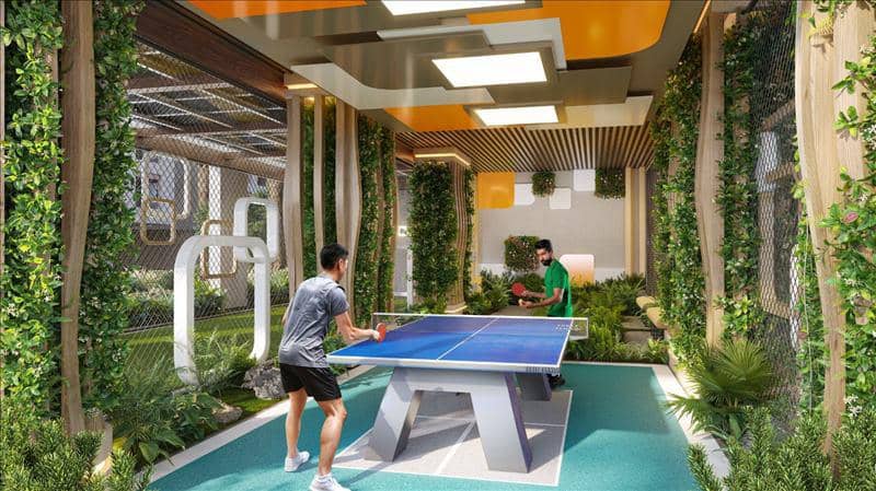 New complex of furnished apartments Vega with swimming pools and terraces, Dubai Sports City, Dubai, UAE — photo 7
