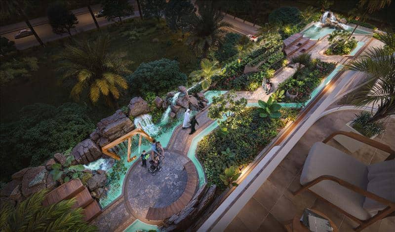 New complex of furnished apartments Vega with swimming pools and terraces, Dubai Sports City, Dubai, UAE — photo 13