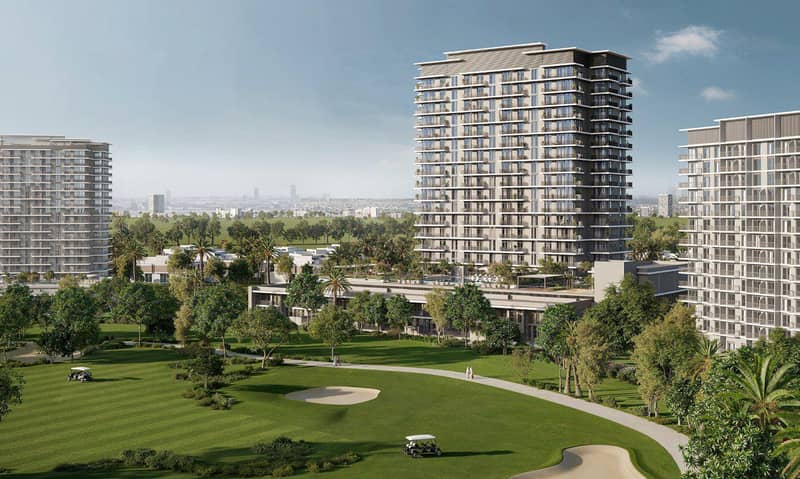 Таунхаусы в новой резиденции Golf Acres с полем для гольфа, парками и бассейнами, Emaar South, Дубай, ОАЭ — фото 8