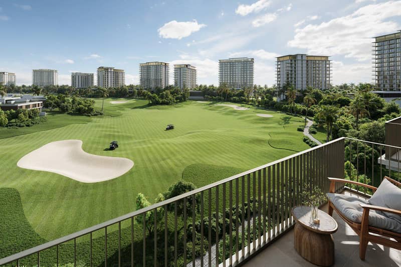 Таунхаусы в новой резиденции Golf Dale с полем для гольфа, бассейнами и клубом, рядом с международным аэропортом, Emaar South, Дубай, ОАЭ — фото 8