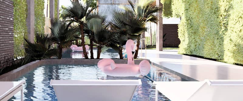 New complex of furnished apartments and penthouses Amazonia with a swimming pool and a co-working area, Al Jaddaf, Dubai, UAE — photo 10