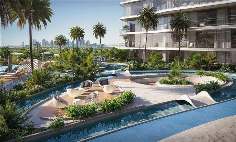 Новая резиденция Verano с бассейнами рядом с Автодромом, Dubai Studio City, Дубай, ОАЭ — фото 17