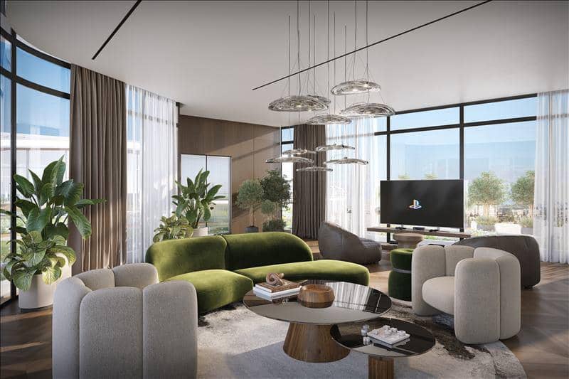 Новая резиденция Verano с бассейнами рядом с Автодромом, Dubai Studio City, Дубай, ОАЭ — фото 13