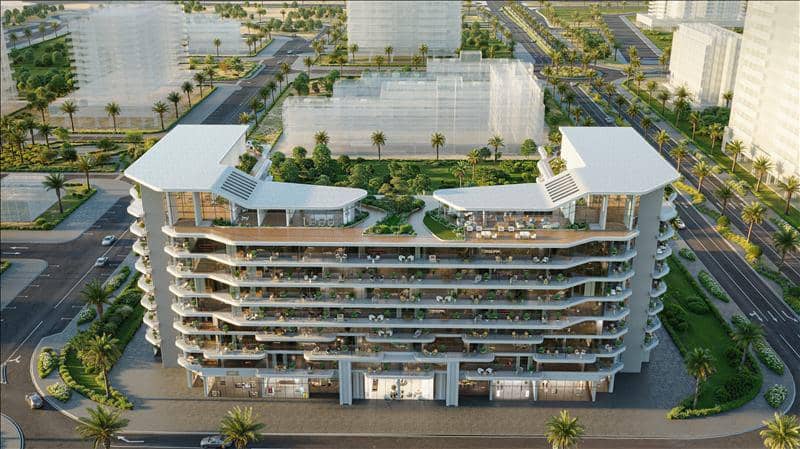 Новая резиденция Verano с бассейнами рядом с Автодромом, Dubai Studio City, Дубай, ОАЭ — фото 30