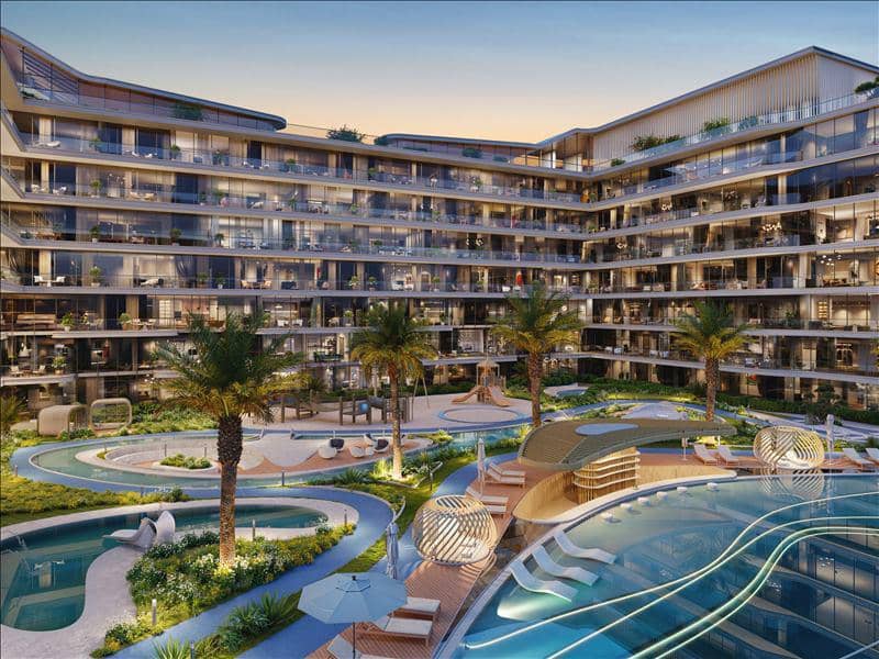 Новая резиденция Verano с бассейнами рядом с Автодромом, Dubai Studio City, Дубай, ОАЭ — фото 23