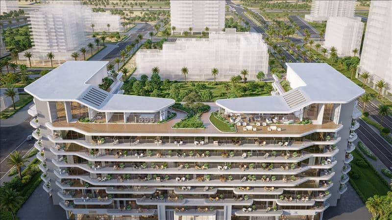 Новая резиденция Verano с бассейнами рядом с Автодромом, Dubai Studio City, Дубай, ОАЭ — фото 26