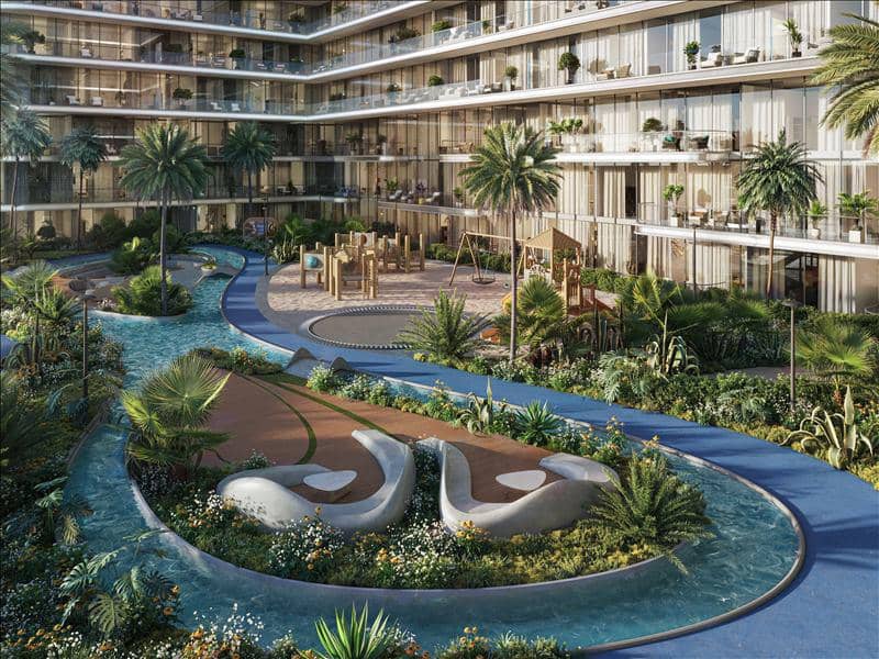 Новая резиденция Verano с бассейнами рядом с Автодромом, Dubai Studio City, Дубай, ОАЭ — фото 16