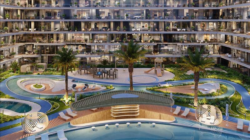 Новая резиденция Verano с бассейнами рядом с Автодромом, Dubai Studio City, Дубай, ОАЭ — фото 21