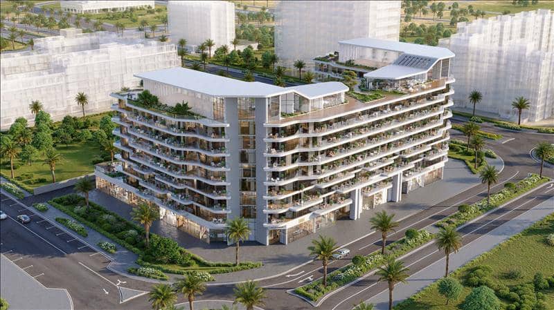 Новая резиденция Verano с бассейнами рядом с Автодромом, Dubai Studio City, Дубай, ОАЭ — фото 31