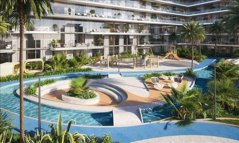 Новая резиденция Verano с бассейнами рядом с Автодромом, Dubai Studio City, Дубай, ОАЭ — фото 15