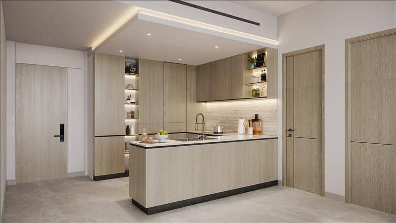 Новая резиденция Verano с бассейнами рядом с Автодромом, Dubai Studio City, Дубай, ОАЭ — фото 4