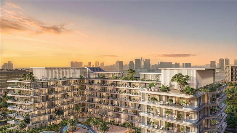 Новая резиденция Verano с бассейнами рядом с Автодромом, Dubai Studio City, Дубай, ОАЭ — фото 25