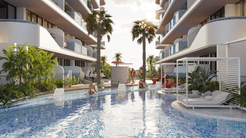 Prestigious apartments with private pools in Ocean Pearl 2 complex, Dubai Islands area, Dubai, UAE — photo 19