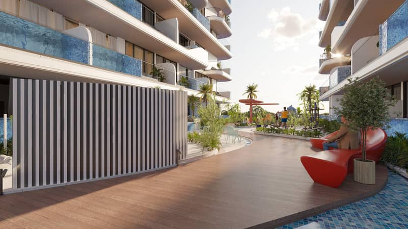 Prestigious apartments with private pools in Ocean Pearl 2 complex, Dubai Islands area, Dubai, UAE — photo 22