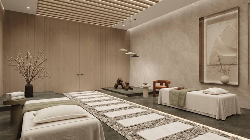 Prestigious apartments with private pools in Ocean Pearl 2 complex, Dubai Islands area, Dubai, UAE — photo 18