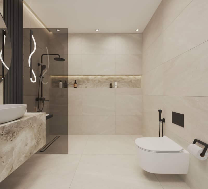 Prestigious apartments with private pools in Ocean Pearl 2 complex, Dubai Islands area, Dubai, UAE — photo 9