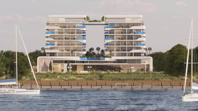 Prestigious apartments with private pools in Ocean Pearl 2 complex, Dubai Islands area, Dubai, UAE — photo 27