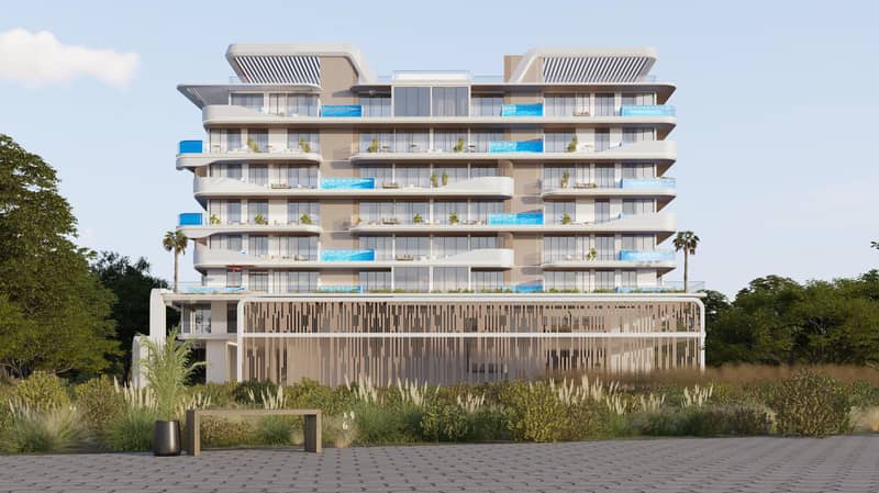 Prestigious apartments with private pools in Ocean Pearl 2 complex, Dubai Islands area, Dubai, UAE — photo 28