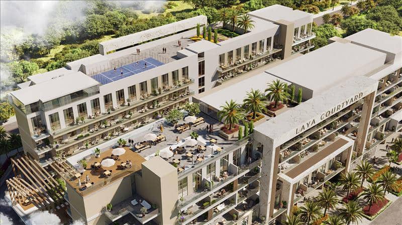 New Laya Courtyard Residence with swimming pool and a roof-top lounge area close to the golf club, Dubai Studio City, Dubai, UAE — photo 15